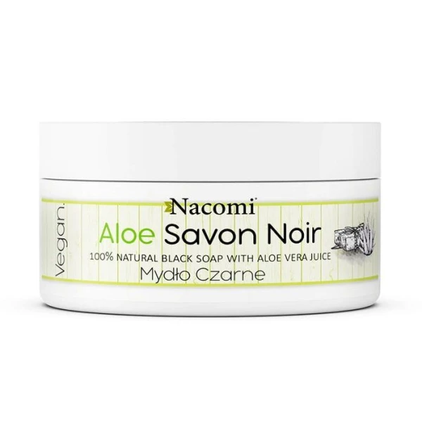 Nacomi Savon noir Aloe, mydło czarne z sokiem z aloesu, 125g