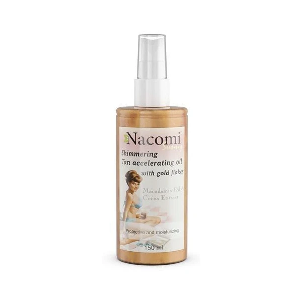 Nacomi Sunny, olejek przyspieszający opalanie, 150ml