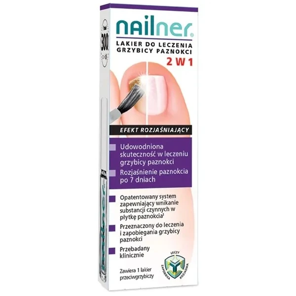 Nailner 2w1, lakier do leczenia grzybicy paznokci, 5ml