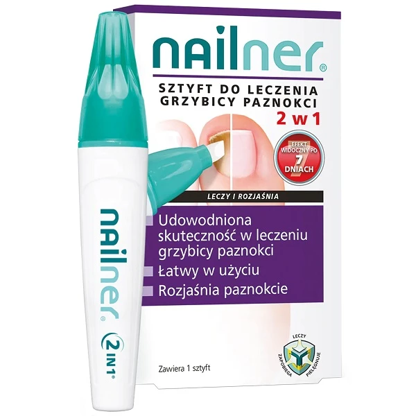 Nailner 2w1, sztyft do leczenia grzybicy paznokci, 4ml