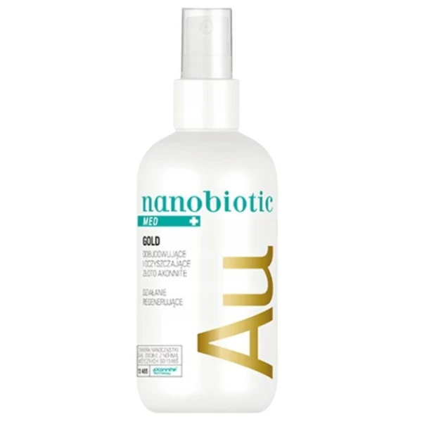 Nanobiotic Med Plus Gold, odbudowujące i oczyszczające złoto Axonnite, spray, 150ml