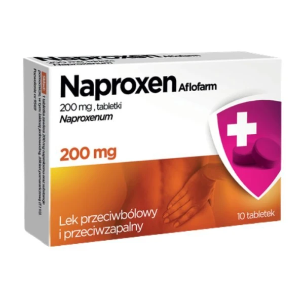 Naproxen Aflofarm 200mg, 10 tabletek