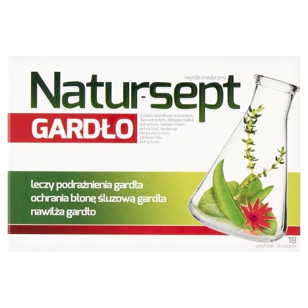 Natur-sept Gardło, 18 pastylek do ssania