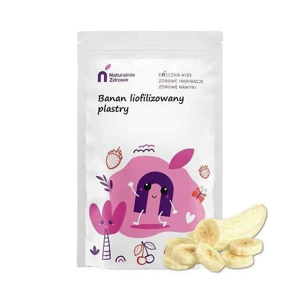 Naturalnie Zdrowe, Eneczka Kids, banan liofilizowany plastry, 30g