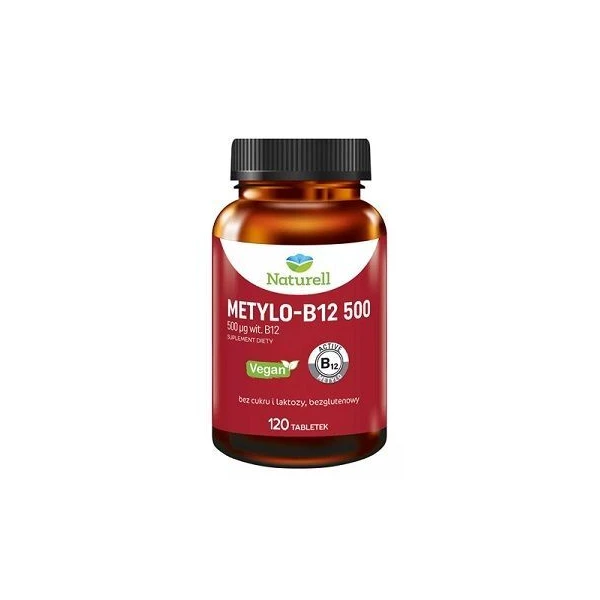 Naturell, Metylo-B12 500, 120 tabletek