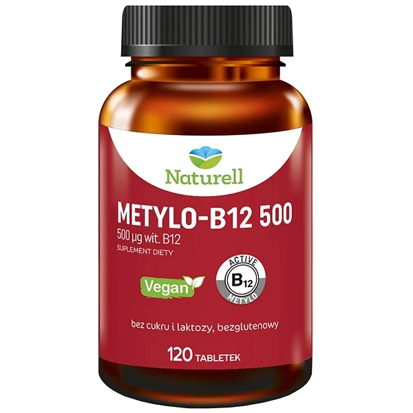 Naturell, Metylo-B12 500, 120 tabletek