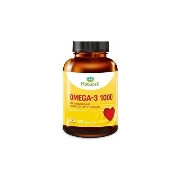 Naturell, Omega-3 1000, 120 kapsułek