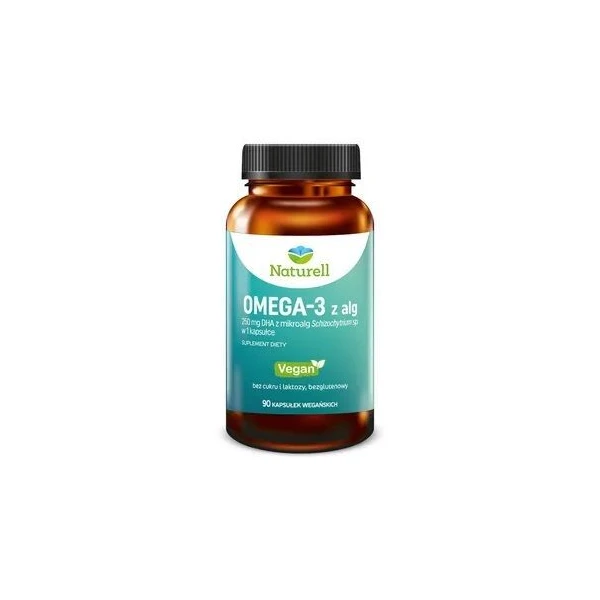 Naturell, Omega-3 z alg, 90 kapsułek