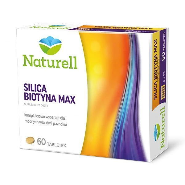 Naturell, Silica Biotyna Max, 60 tabletek