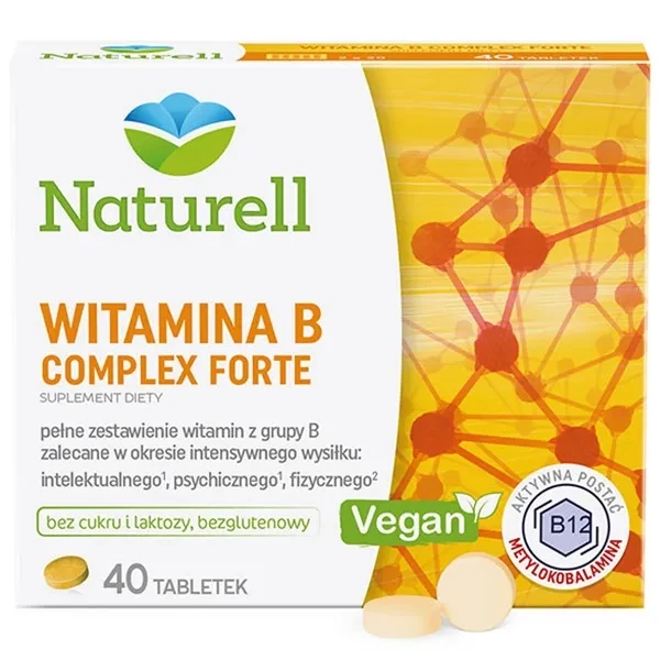 Naturell, Witamina B Complex Forte, 40 tabletek