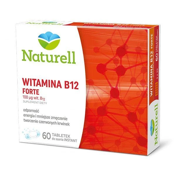 Naturell, Witamina B12 Forte, 60 tabletek do ssania