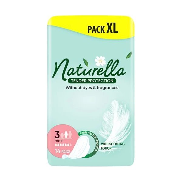 Naturella Tender Protection Maxi, podpaski ze skrzydełkami, 14 sztuk