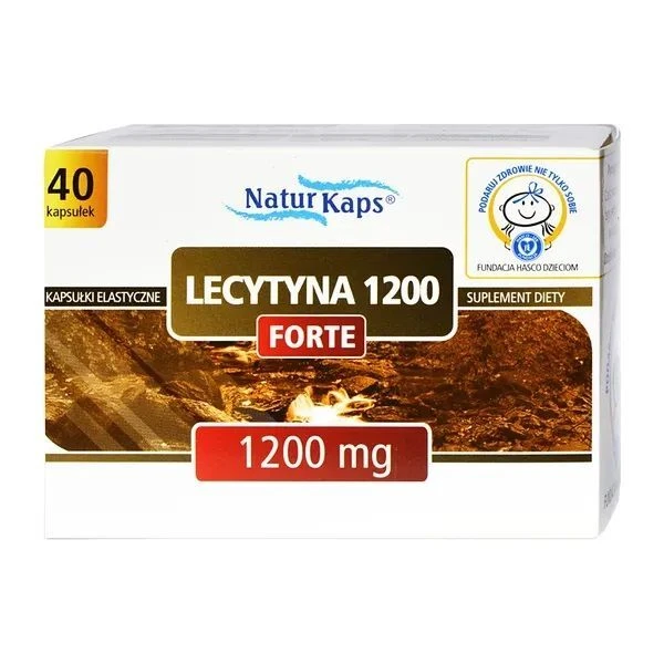 NaturKaps, Lecytyna 1200 Forte, 40 kapsułek