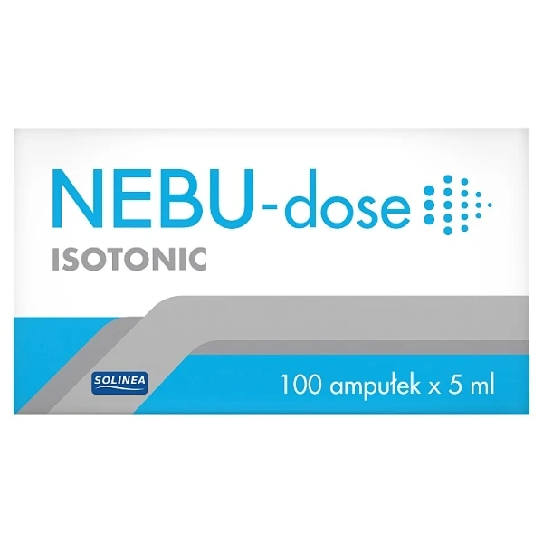 Nebu-dose Isotonic, 0,9% roztwór soli fizjologicznej, 100 ampułek po 5ml