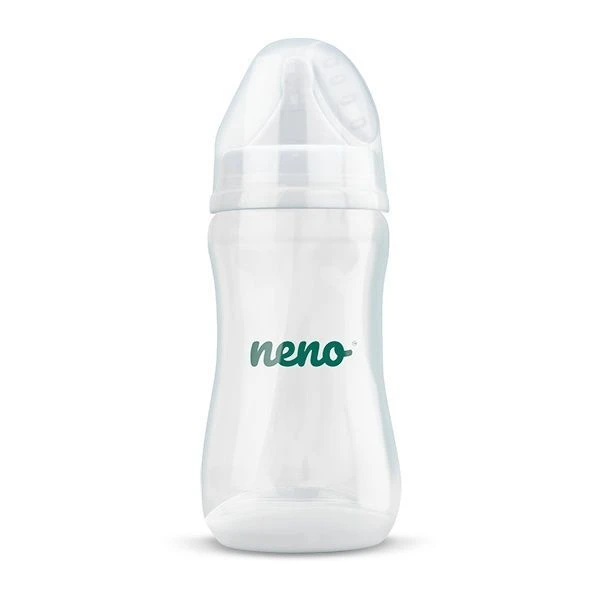 Neno, butelka do karmienia i nauki picia ze smoczkiem M 3-6 miesięcy, 240ml