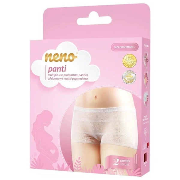 Neno Panti, wielorazowe majtki poporodowe, rozmiar L, 2 sztuki