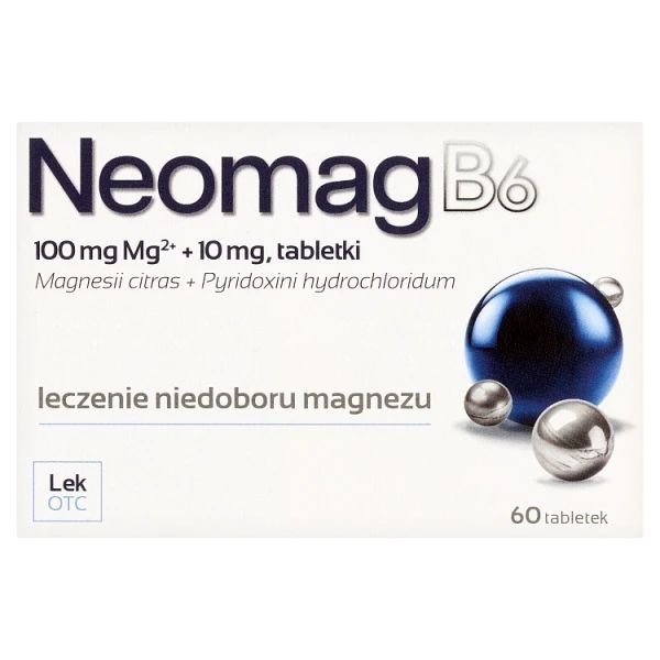 Neomag B6 (100mg+10mg), 60 tabletek