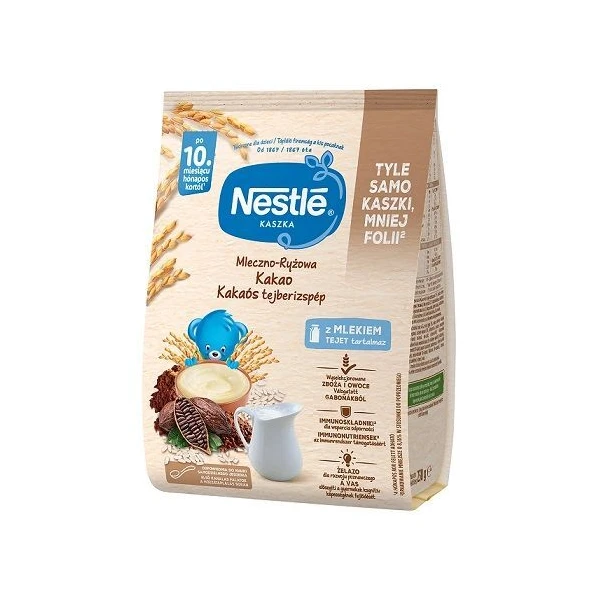 Nestle, kaszka mleczno-ryżowa, kakao, po 10 miesiącu, 230g