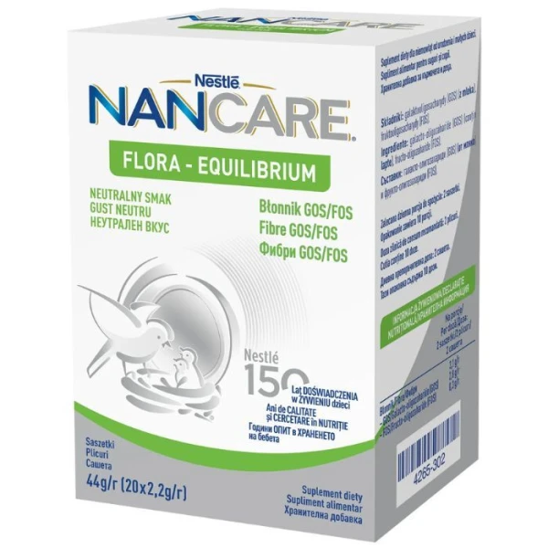 Nestle NAN Care Flora Equilibrium, proszek dla niemowląt i małych dzieci, 20 x 2,2g