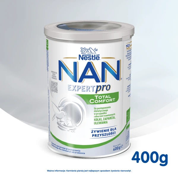 Nestle Nan Expert ProTotal Comfort, mleko dla niemowląt z tendencją do kolek i zaparć, od urodzenia, 400g