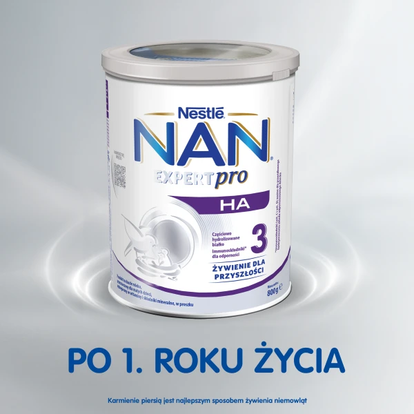 Nestle Nan Expert Pro HA 3, mleko modyfikowane, dla niemowląt po 1 roku życia, 800g