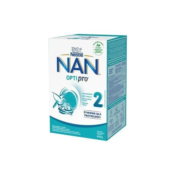 Nestle Nan Optipro 2, mleko modyfikowane, dla niemowląt po 6 miesiącu życia, 650g