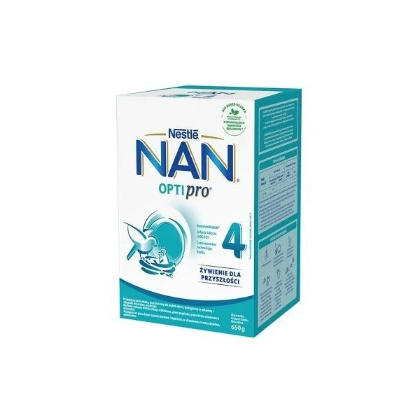 Nestle Nan Optipro 4 Junior, formuła na bazie mleka, po 2 roku życia, 650g