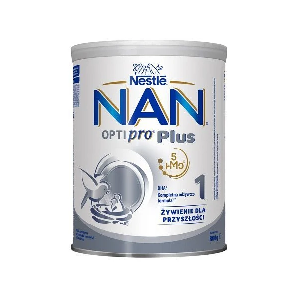 Nestle Nan Optipro Plus 1 HM-O5, mleko początkowe, od urodzenia, 800g