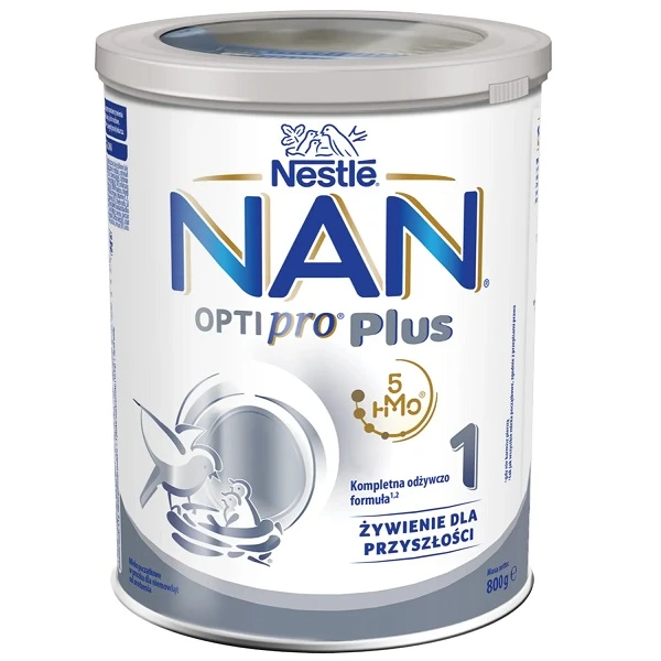 Nestle Nan Optipro Plus 1 HM-O5, mleko początkowe, od urodzenia, 800g