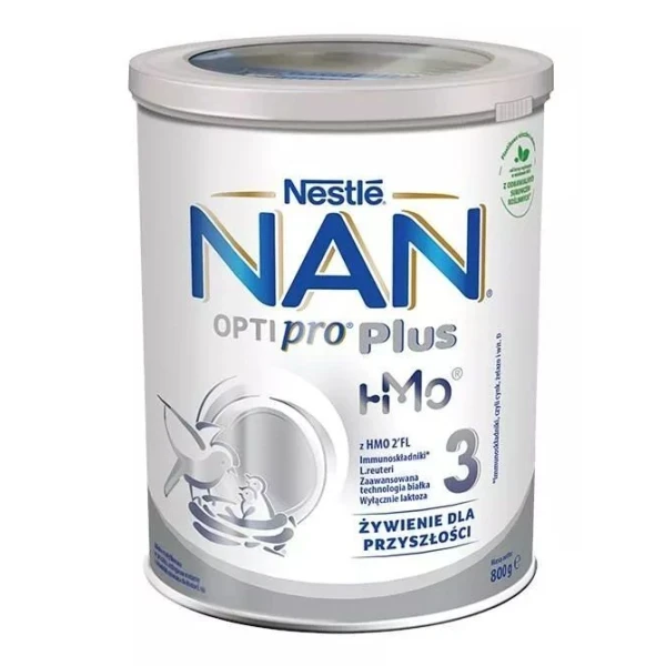 Nestle Nan Optipro Plus HM-O 3, formuła na bazie mleka, 800g