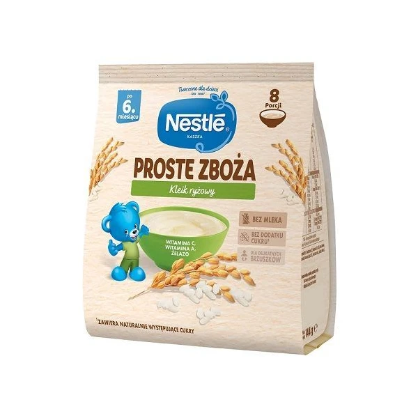 Nestle Proste Zboża, kleik ryżowy, po 6 miesiącu, 144g