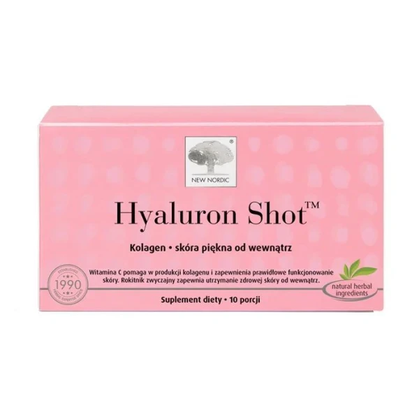New Nordic, Hyaluron Shot, 10 ampułek po 15ml