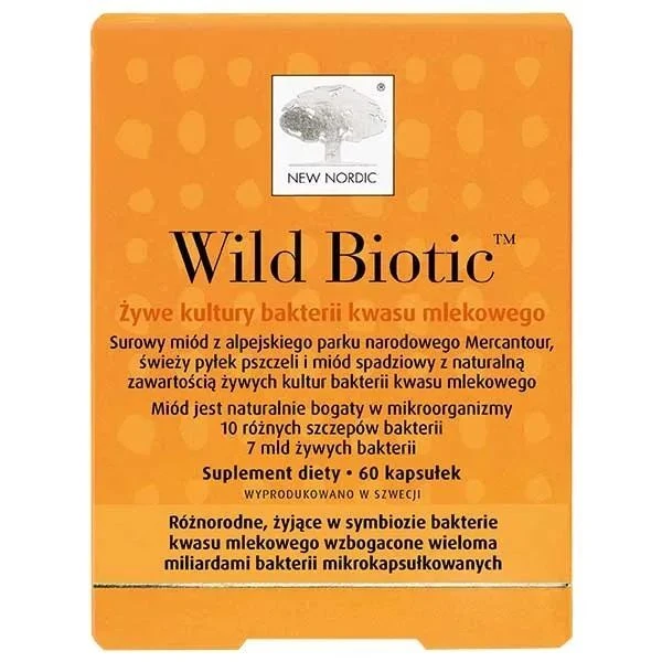New Nordic, Wild Biotic, 60 kapsułek