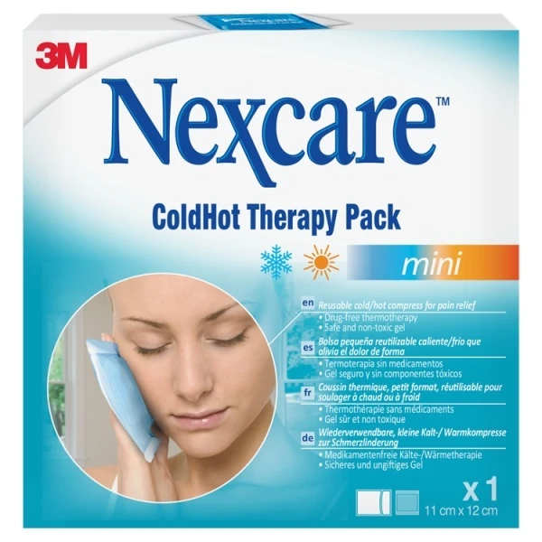 Nexcare ColdHot Mini, zimno-ciepły okład wielokrotnego użytku, 11cmx12cm, 1 sztuka