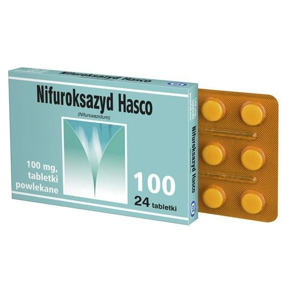 Nifuroksazyd Hasco 100mg, 24 tabletki