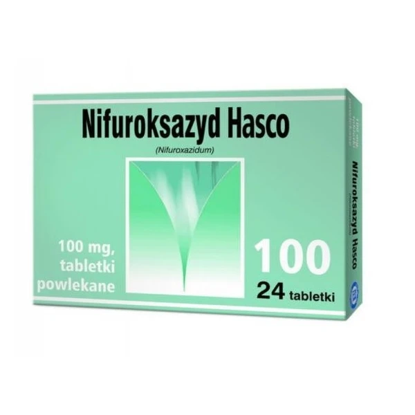 Nifuroksazyd Hasco 100mg, 24 tabletki