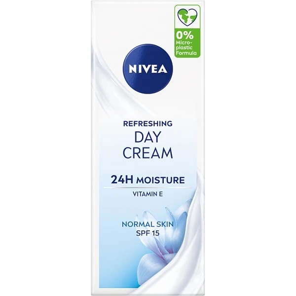 Nivea 24h Nawilżenia, odświeżający krem na dzień, SPF 15, skóra normalna i mieszana, 50ml