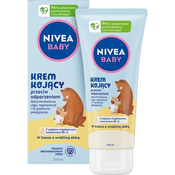 Nivea Baby, krem kojący przeciw odparzeniom, od urodzenia, 100ml