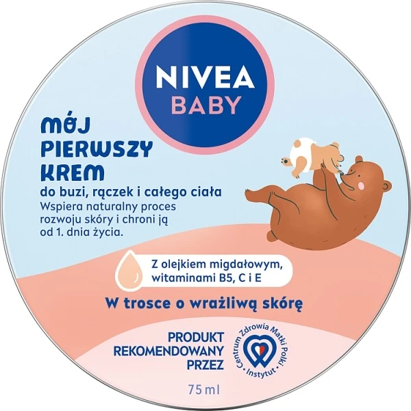 Nivea Baby, Mój pierwszy krem, krem, od urodzenia, 75ml