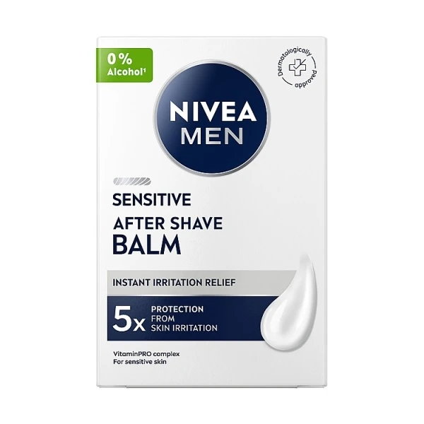 Nivea Men Sensitive, łagodzący balsam po goleniu dla skóry wrażliwej, 100ml