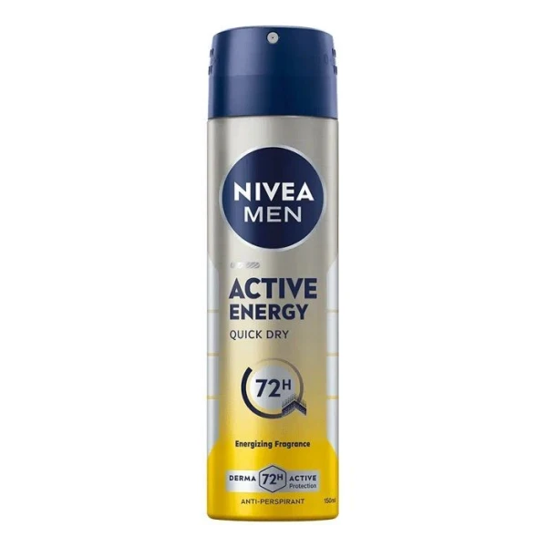 Nivea Men Active Energy, antyperspirant w sprayu dla mężczyzn, 150ml