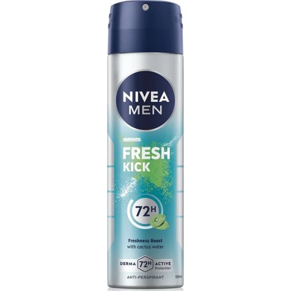 Nivea Men Fresh Kick, antyperspirant w sprayu dla mężczyzn, 150ml