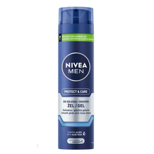 Nivea Men Protect & Care, ochronny żel do golenia, 200ml