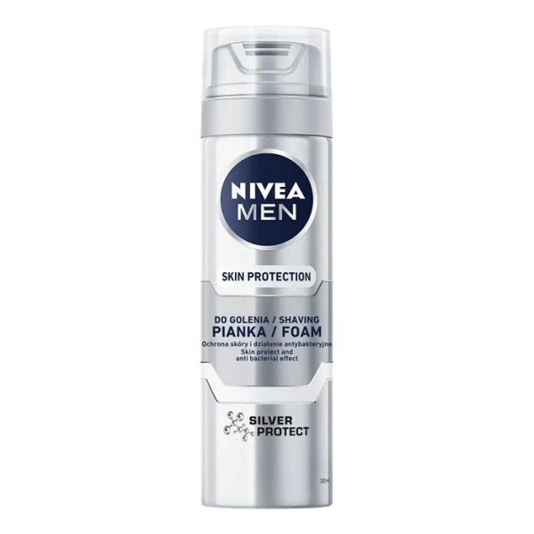 Nivea Men Silver Protect, pianka do golenia, 200ml