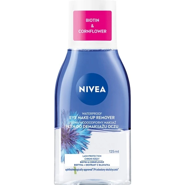 Nivea, dwufazowy płyn do demakijażu oczu, 125ml