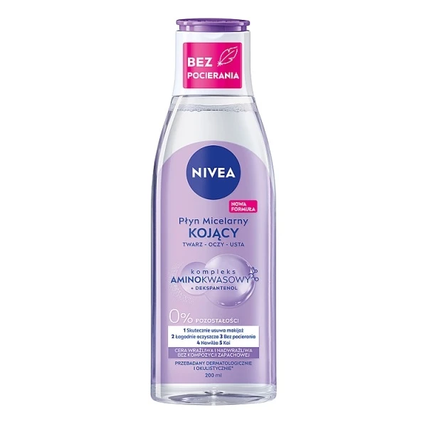 Nivea, kojący płyn micelarny, cera wrażliwa, 200ml
