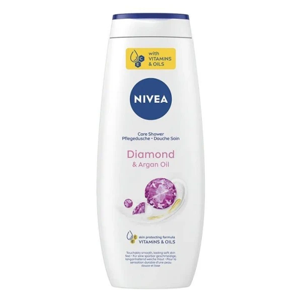 Nivea Women Diamond & Argan Oil, żel pod prysznic, zapach kwiatów Sakury, 500ml