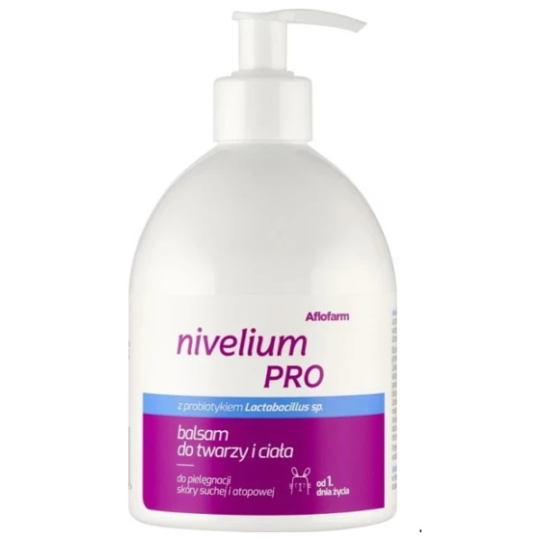 Nivelium Pro, balsam do twarzy i ciała, do skóry suchej i atopowej, od 1 dnia życia, 400ml