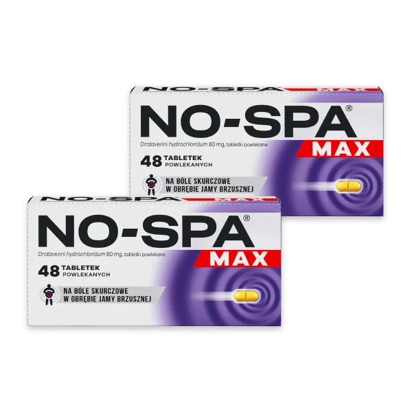 No-Spa MAX 80mg, 48 tabletek, dwupak