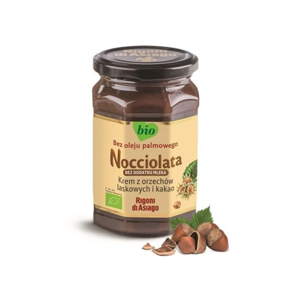 Nocciolata, krem z orzechów laskowych i kakao, bez dodatku mleka, bezglutenowy, 250g